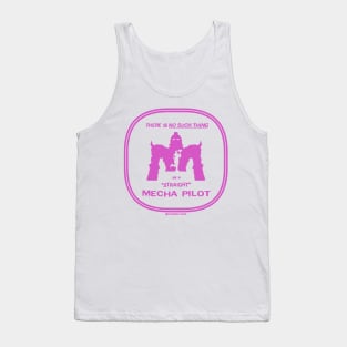 No Straight Mecha Pilot Tank Top